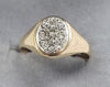 9ct Gol;d Signet Ring with Stones Size "Y"
