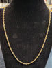 9ct Yellow Gold Rope Chain - 18" - 8.28G - Hallmarked