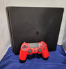 Playstation 4 Slim Console, 500GB Black with Red Controller