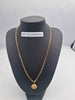 9ct Yellow Gold 3 In 1 Figaro Chain Necklace With St.Christopher Pendant - 20" Long - 13.9 Grams