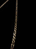 9ct Yellow Gold 3-in-1 Figaro Chain Necklace - 7.04 Grams - 18" Long