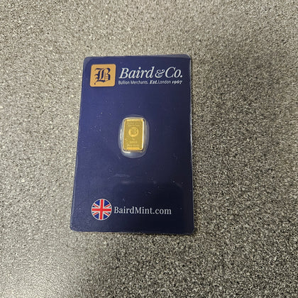 Baird&Co 1g 999.9 Fine Gold Bar
