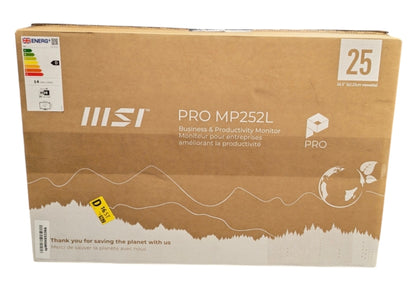 MSI PRO MP252L 24.5-Inch FHD Office Monitor *Boxed*