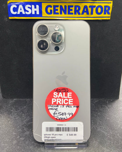 Apple iPhone 15 Pro Max 256 GB - Natural Titanium - Cracked Corner