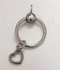 Genuine Pandora Moments Small Pave O Pendant & Open Heart Dangle Charm S925 ALE