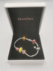 Pandora Bracelet With 6 Charms & Original Box (925 ALE)