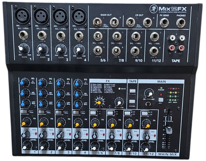 mickcara Mackie Runningman Mix12FX Mix Series 12-Channel Compact Mixer with FX Effects