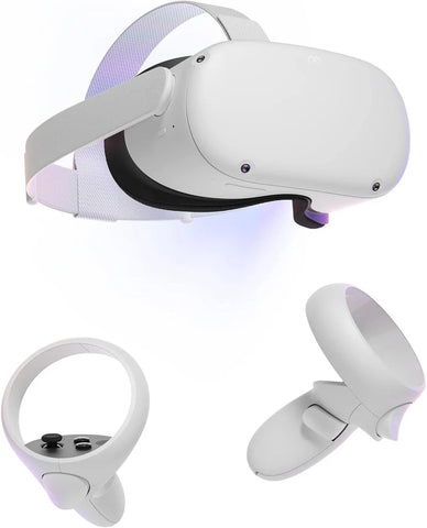 Meta/Oculus Quest 2 VR Headset with controllers and Charger cable— 64 128 256 GB - GOOD CONDITION 128 GB