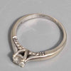 18CT White Gold Forever Diamond Engagement Ring HM 3.4G Size N