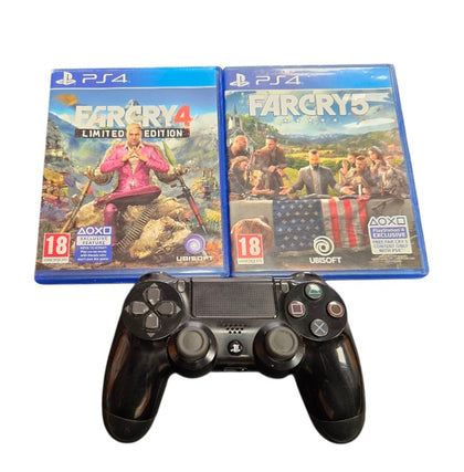 Playstation 4 Slim 500gb Console with Far Cry 4 Limited Edition and Far Cry 5 Games