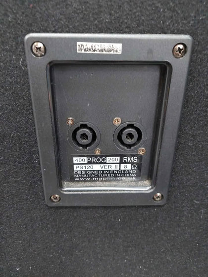 Pro sound DJ speakers 400 prog 200 RMS PS120 VERII 8 ohms
