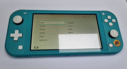 nintendo switch lite console animal crossing new horizon blue