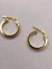 9ct Gold Patterned Hoop Earrings