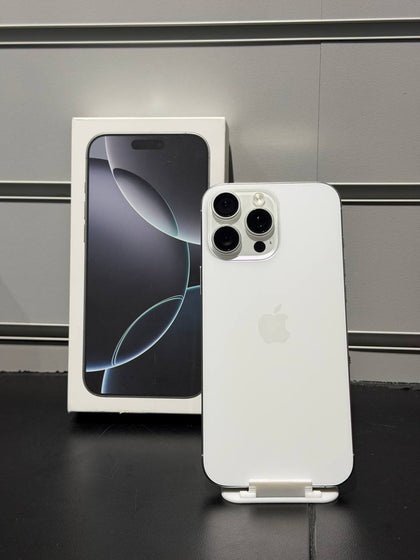 Apple iPhone 16 Pro Max 1TB White Titanium, Unlocked - 100% BATTERY HEALTH!