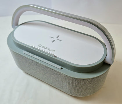 Goodmans Alarm Clock Radio with Wireless Charging