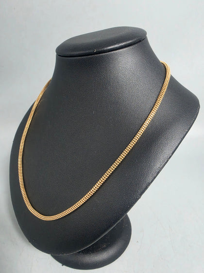 9ct GOLD NECKLACE 9.2G 375 16'' in Length