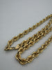 9K Solid Gold Rope Chain. 51.2Grams Weight, 375 Hallmarked & Tested, Length: 29.5", Chain Box Included
