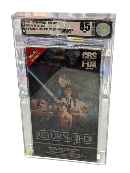 Star Wars Return Of The Jedi CBS FOX VHS Graded VGA 85