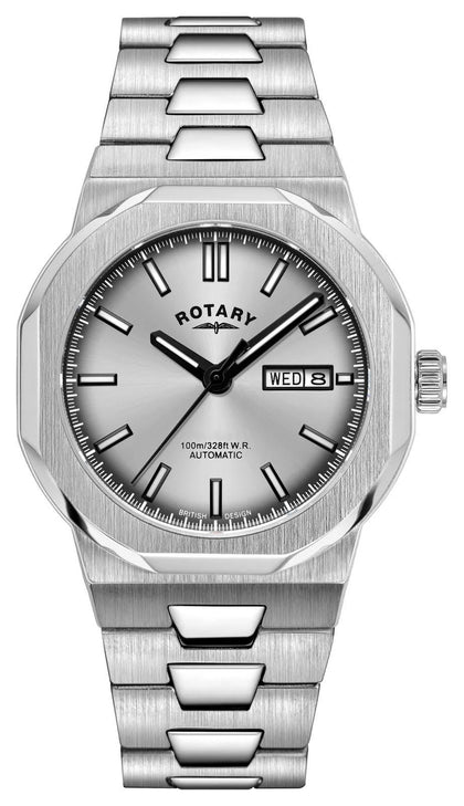 ROTARY REGENT AUTOMATIC SKELETON BACK WATCH BOXED