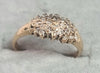 9ct Gold Diamond Ring Size "L"