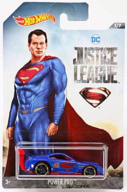 Hot Wheels Superman Power Pro Dc Justice League Dwd07 Nrfp 2017 Blue.