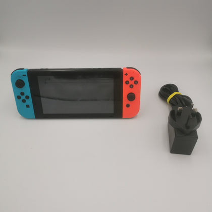 Nintendo Switch Console, 32GB + Neon Red/Blue Joy-Con, Unboxed with charger-LOOSE LEFT JOYCON