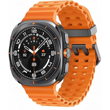 Samsung Galaxy Watch Ultra LTE ‎Sm-L705f 47mm Titanium Gray Case with Orange Marine Band
