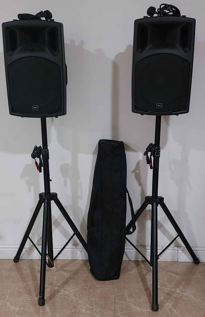 * collection only * PA active speaker cabinet Qtx Qx12a 178-755uk 400w 12