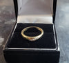 9ct Yellow Gold Ring With Clear Stones - 1.78G - Size N. Hallmarked