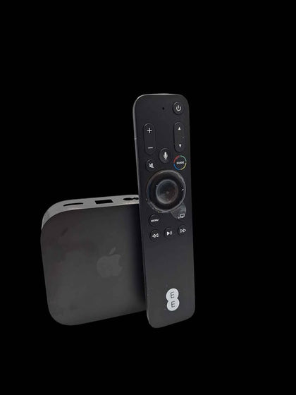 Apple TV 4K 3rd Gen Internet Streamer (A2843) - 128GB - With EE Voice Remote - Black - Unboxed