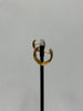 22ct Frosted Earrings Two-tone, 4.71g - ** Hallmarked **