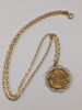 1915 Half Sovereign Pendant  With Chain