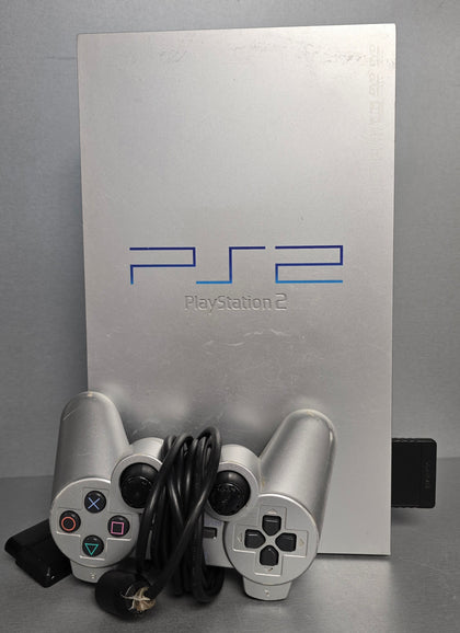 Playstation 2 Console, Silver  1 x controller 1 x memory card, power supply and tv leads. ***Unboxed***