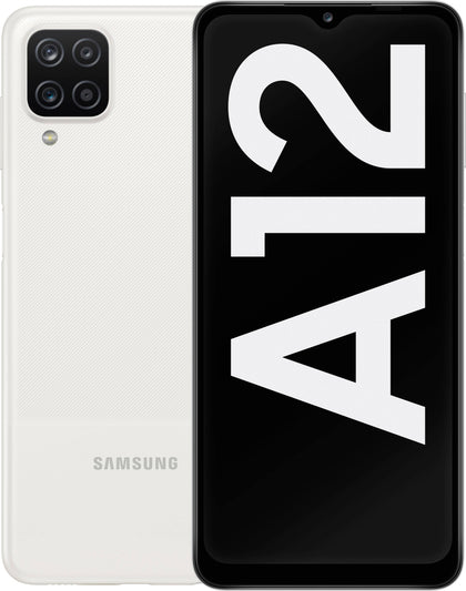 Samsung Galaxy A12 - 64GB - White- Unlocked - Unboxed