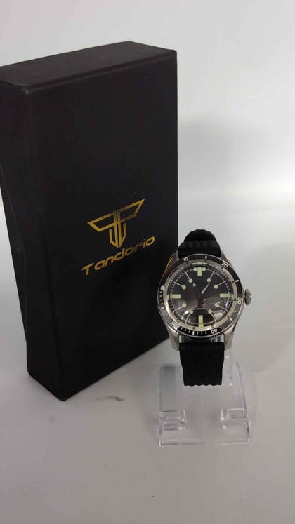 Tandorio Mens Automatic Divers Watch With Rubber Strap - Boxed (Seiko Movement)