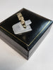 9ct Yellow Gold Mum Ring with Clear Stones - Size Q - 1.82g total - Hallmarked