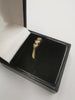 9CT Gold 375 Hallmarked, 3 CZ Stones Ring, 2.7Grams, Size: O - Boxed