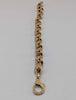 9CT YELLOW GOLD PATTERNED TULIP INK BRACELET, 12.9G FULLY HALLMARKED, 8", BOXED