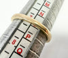 9ct Yellow gold three stone lab grown diamond size O