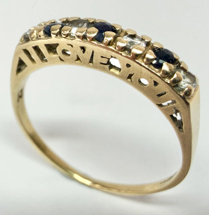 9ct yellow gold eternity ring size O