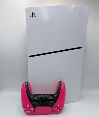 Sony PlayStation 5 Slim Digital Edition Console, 825GB, White W/ Pink Controller, Unboxed