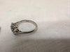 18ct White Gold 3 Gem Ring - Size N
