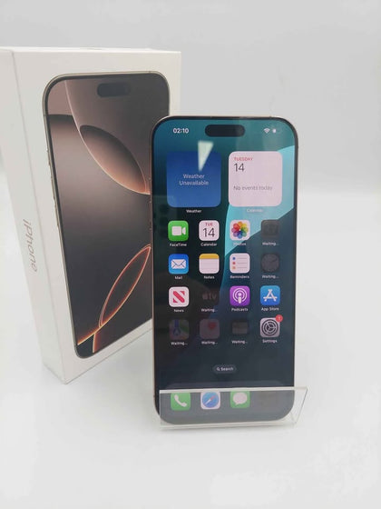 Apple iPhone 16 Pro Max 256GB Desert Titanium, Unlocked Boxed 100% Batt