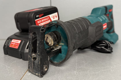 HYCHIKA 18V Cordless Sabre Saw ( + Charging station, x1 4.0ah Battery ) ** Unboxed **