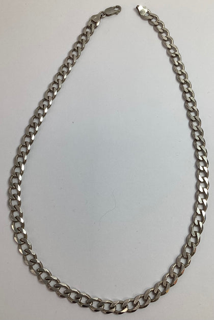 925 Silver curb chain 20