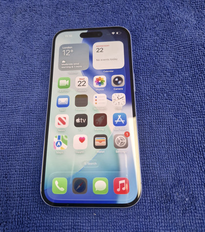 Apple iPhone 16 128gb 100% battery health unlocked blue