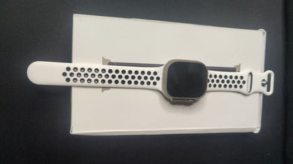 Apple Watch Ultra GPS + Cellular 49mm Titanium Case with Midnight Ocean Band