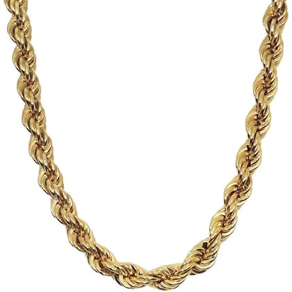 9ct Yellow Gold Solid Rope Chain 18