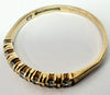 9ct Yellow Gold Eternity ring with CZ Stones size O 1/2