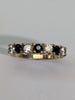 9ct Gold Black Stone Ring Size L 1/2